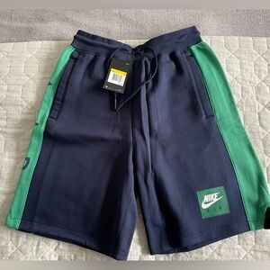 Nike NSW Air Fleece Shorts Navy Green Size Small